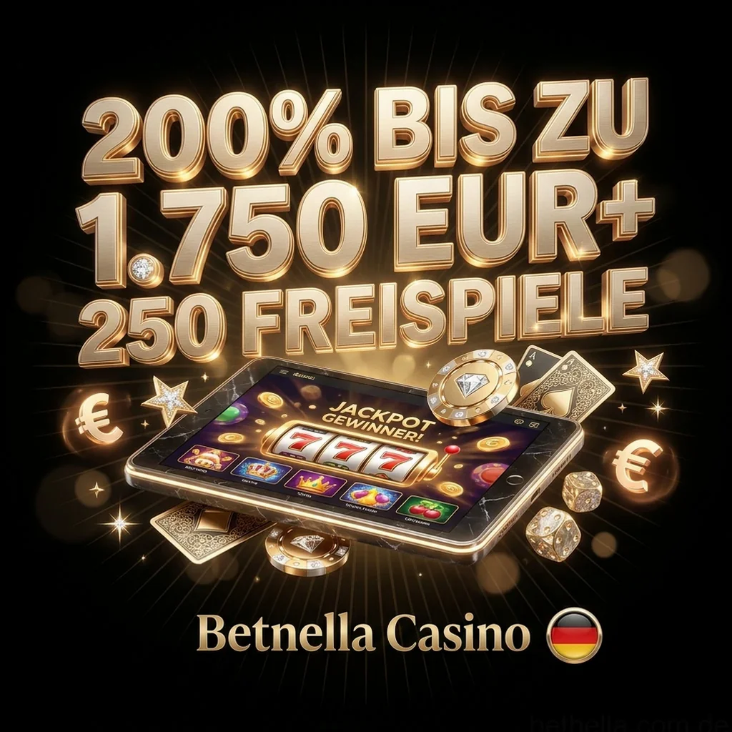 200% BIS ZU 1.750 EUR+ 250 FREISPIELE